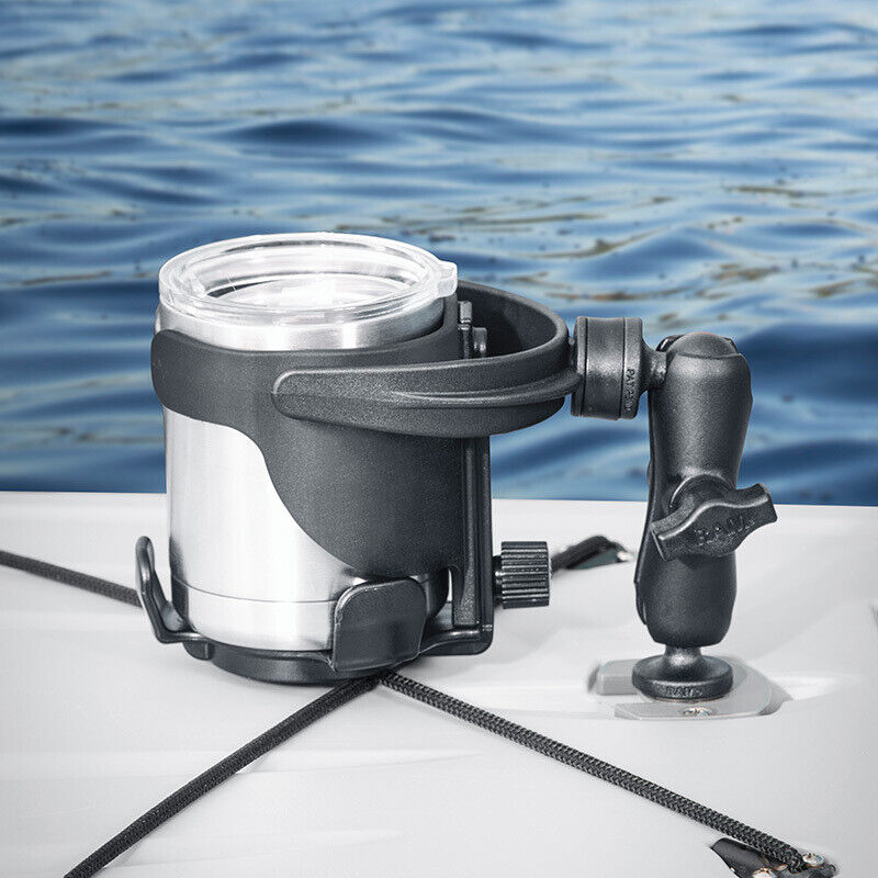 RAM Level Cup XL Drink Holder with Koozie 1" Ball RAP-B-417BU