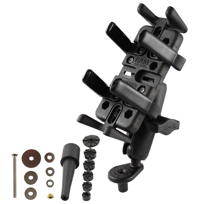 RAM Motorcycle Fork Stem Universal Finger-Grip Mount Kit RAM-B-176-UN4U