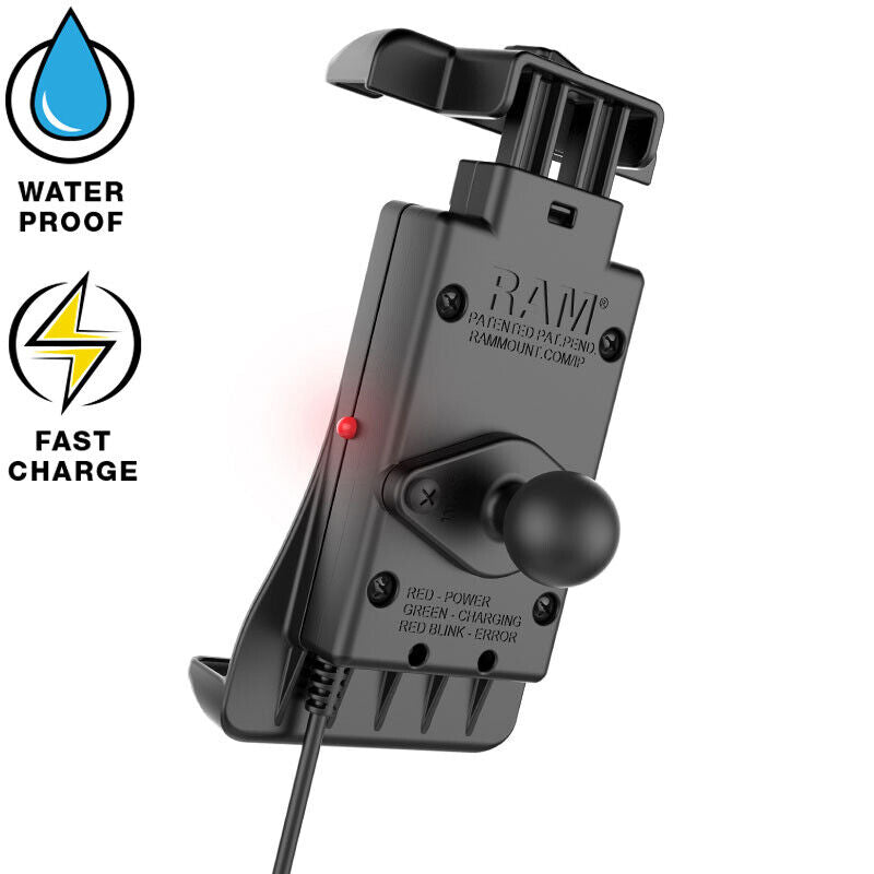 RAM Quick-Grip Waterproof 15W Wireless Charging Holder RAM-HOL-UN14WB-1
