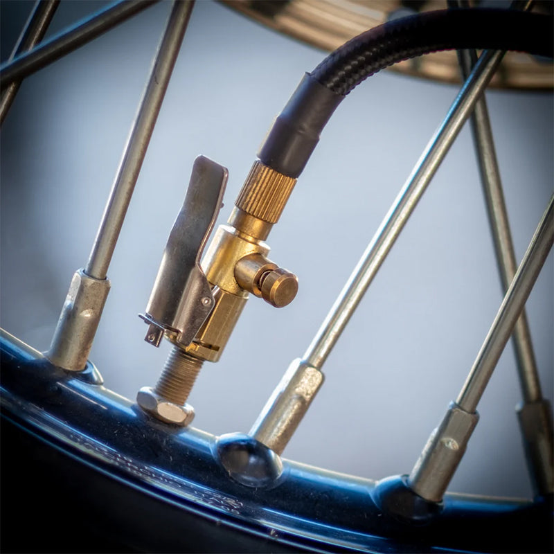 Rocky Creek MotoPressor Straight Clip On Valve Extension with Deflation Button