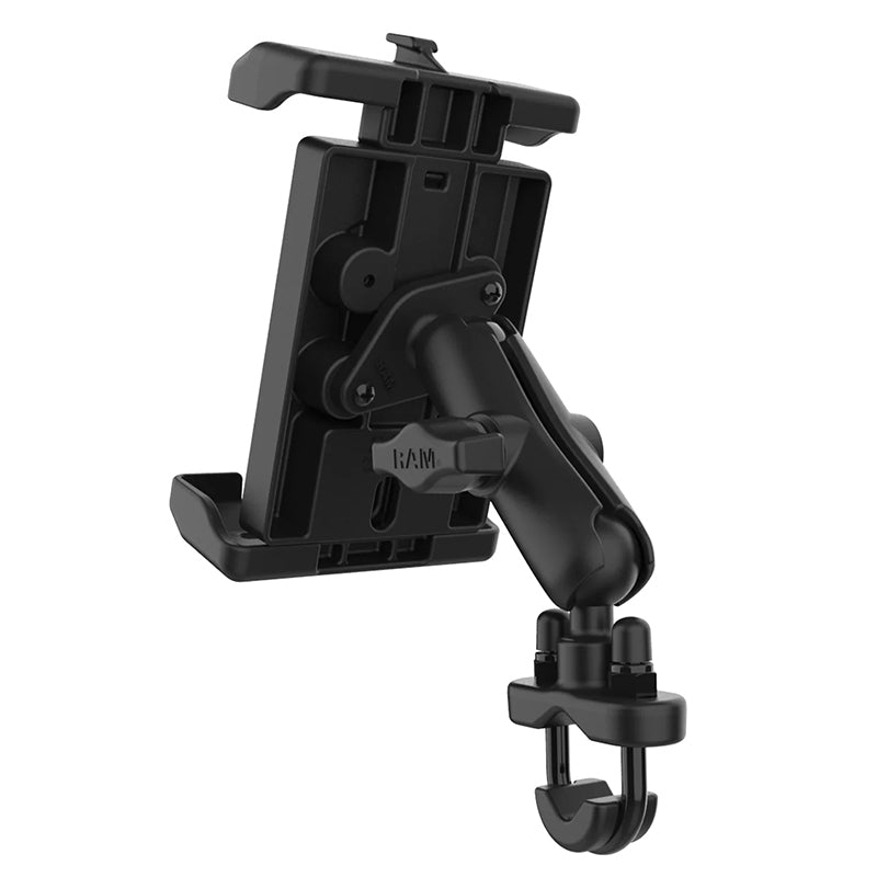 RAM 13-32mm U-Bolt Handlebar Rail Quick Grip Pro XL Phone Kit 1" Ball