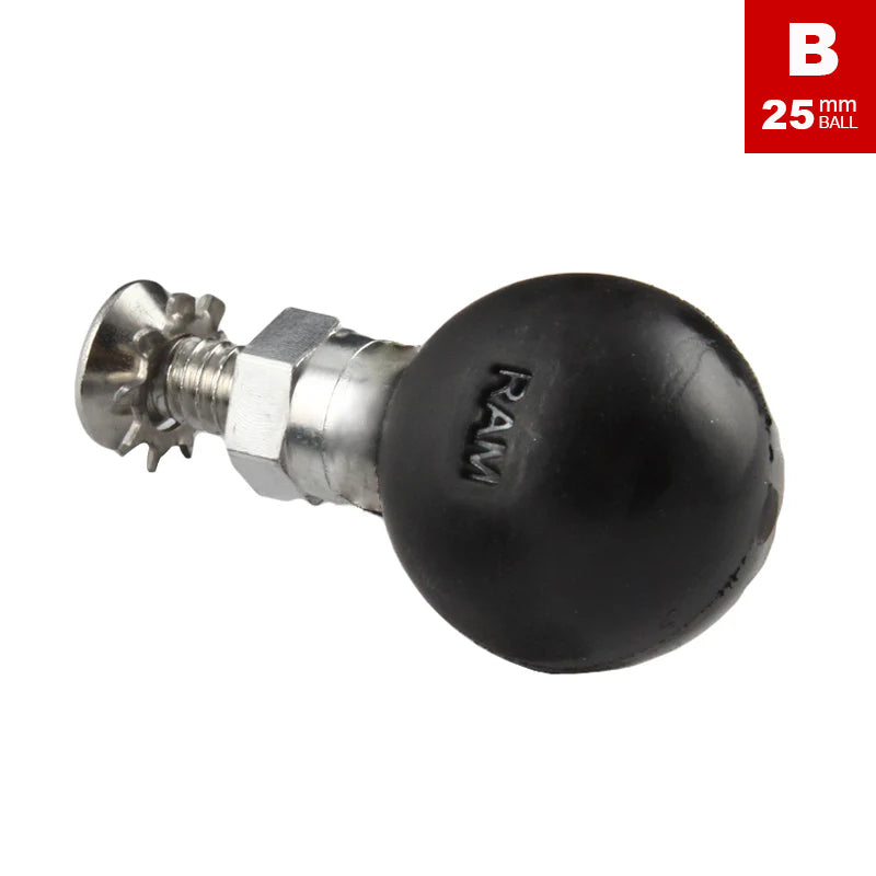 RAM Ball Female 1/4"-20 Thread Add-A-Ball Accessory 1" Ball
