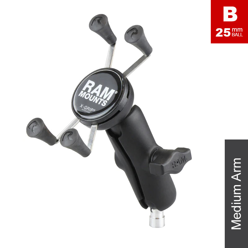 RAM M8 Handlebar Clamp Bolt X-Grip Phone Kit