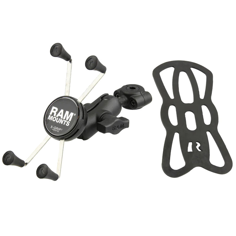 RAM Torque 10mm-16mm Mirror Stem Large X-Grip Phone Kit