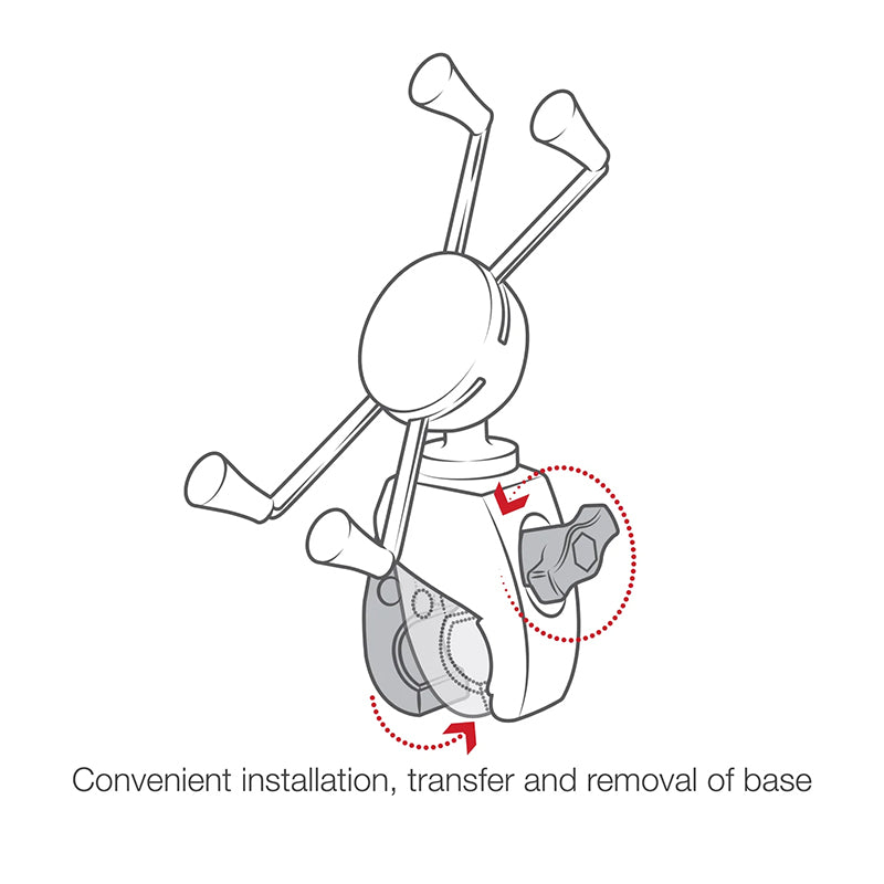 RAM Integrated Small Tough Claw Large X-Grip Phone Kit
