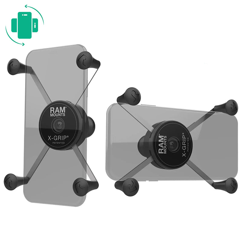 RAM Rotating Large X-Grip Universal Phone Holder 1" Ball