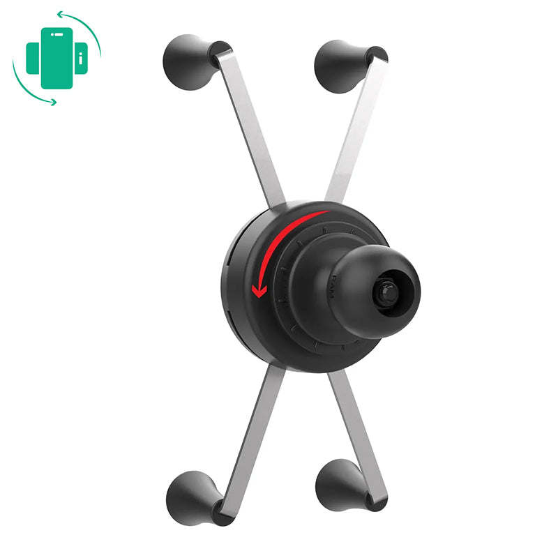 RAM Rotating Large X-Grip Universal Phone Holder 1" Ball