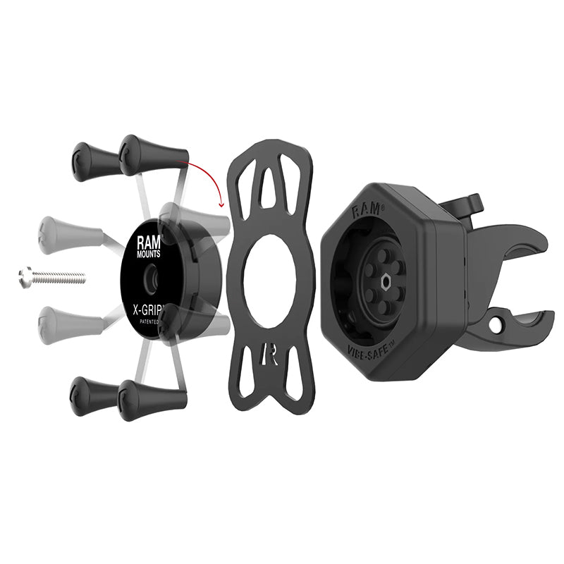 RAM Vibe-Safe Small Tough Claw X-Grip Phone Kit