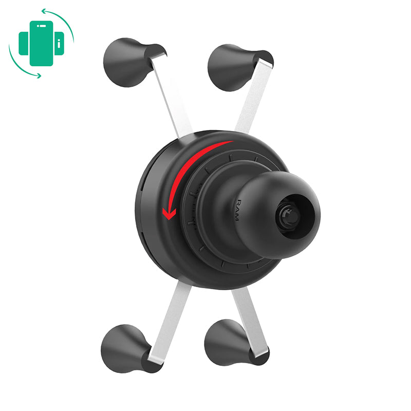 RAM Rotating X-Grip Universal Phone Holder 1" Ball