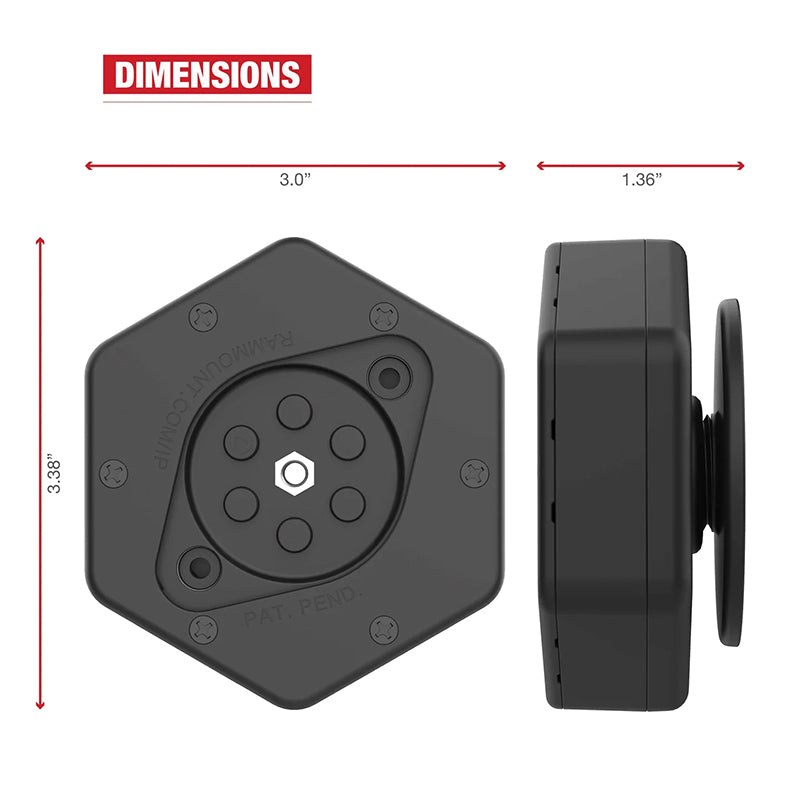 RAM Vibe-Safe Vibration Dampening Adapter