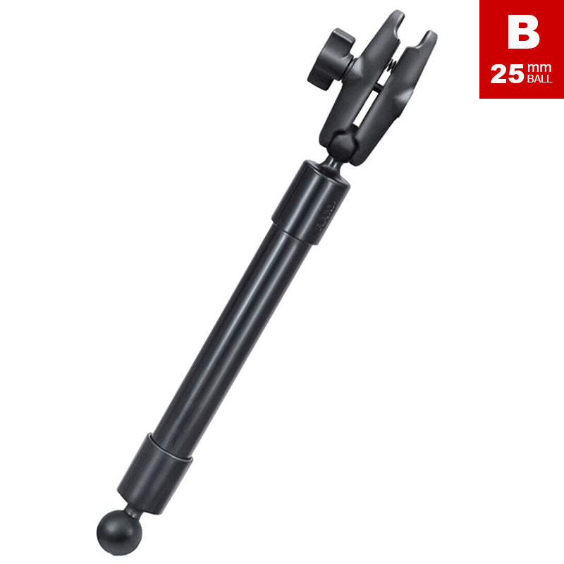 RAM 355mm PVC Extension with Ball Ends & Double Socket Arm 1" Ball