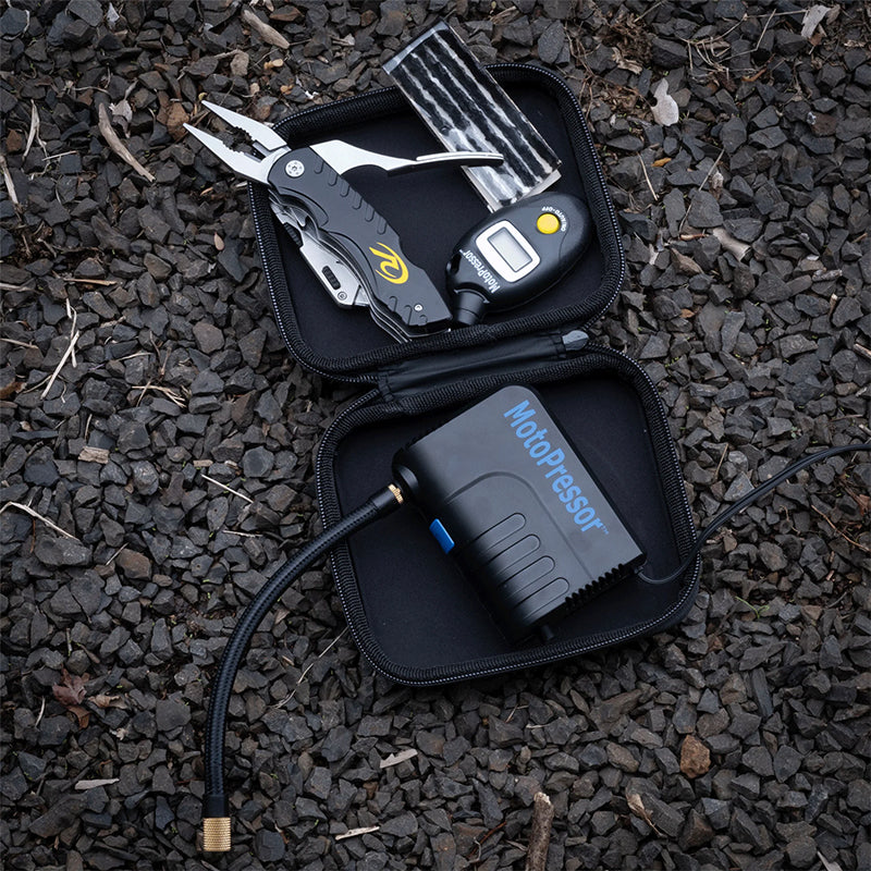 Rocky Creek MotoPressor Pocket Pump V2 Puncture Repair Tool & Gauge Combo