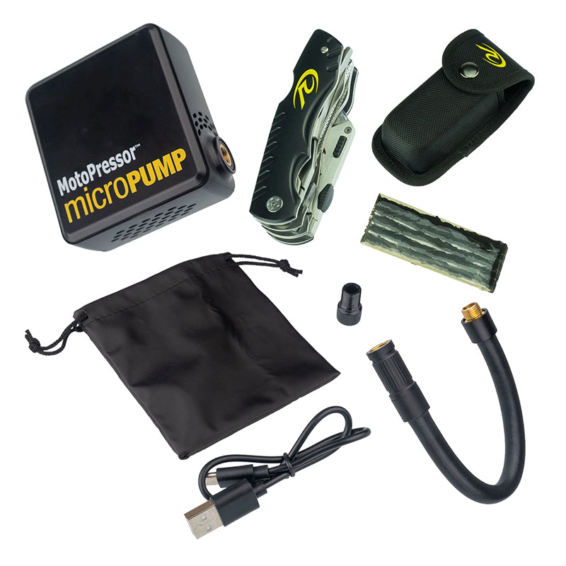 Rocky Creek MotoPressor MicroPump Puncture Repair Tool Combo