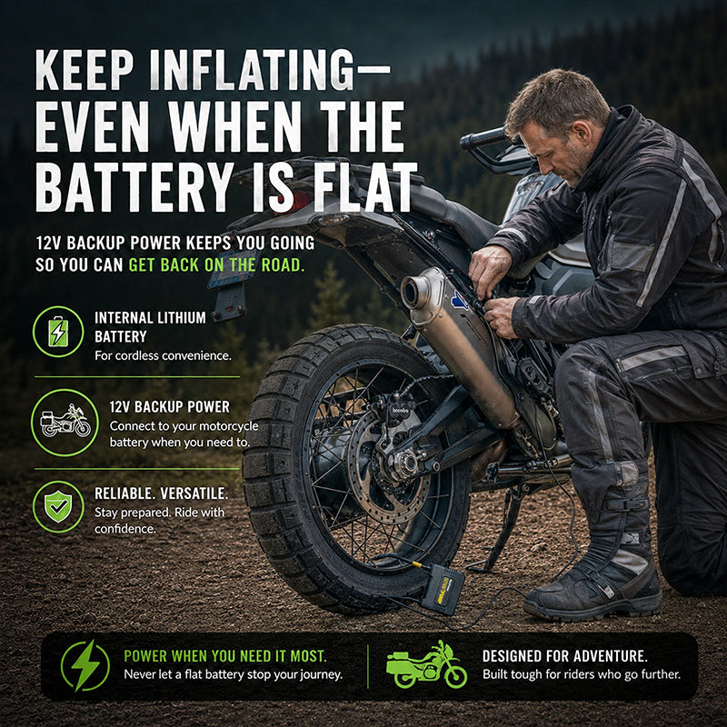 Rocky Creek MotoPressor SmartPUMP Cordless & 12V Tyre Inflator