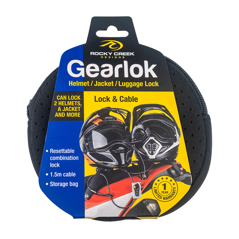 Rocky Creek GearLok Helmet & Luggage Cable & Lock