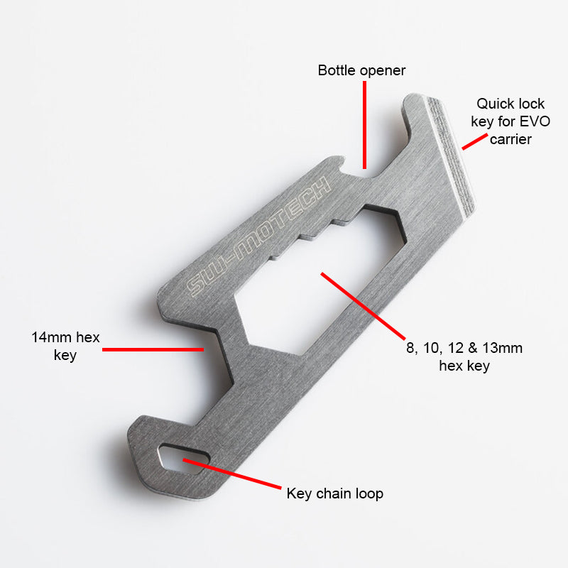 SW-Motech Compact Multi Tool Keyring WER.GIV.022.10000