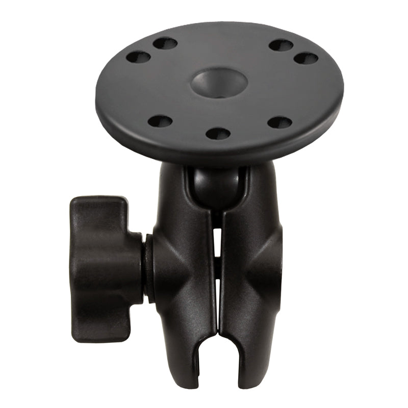 RAM Double Socket Arm with Round Base 1" Ball