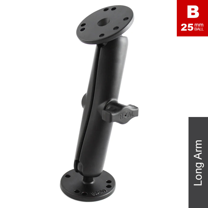 RAM 2 x Round Base Surface Mount Kit