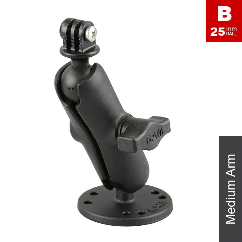 RAM Surface Mount GoPro Action Camera Kit
