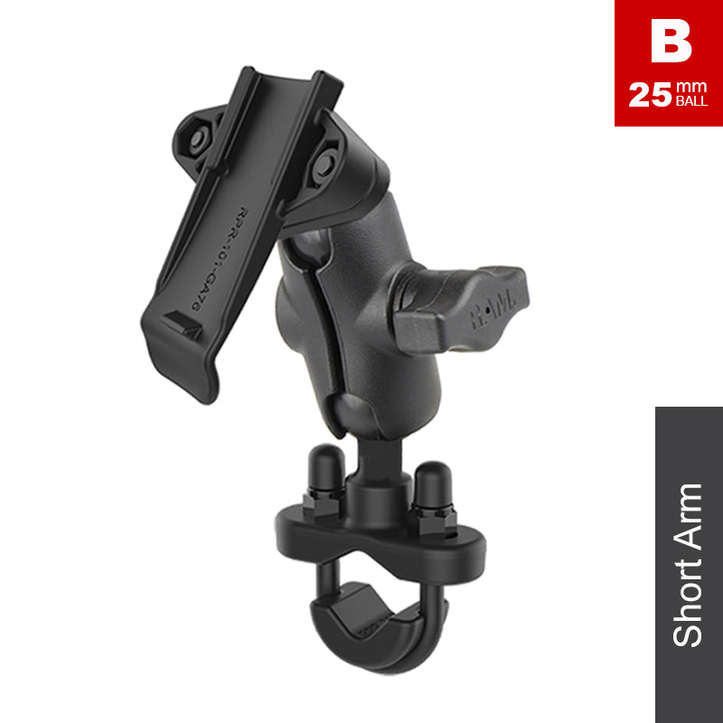 RAM Bike Handlebar Mount RAM-B-149z with ARKON Waterproof Case for the Binatone Z430BT (SKU 9350) main image 1