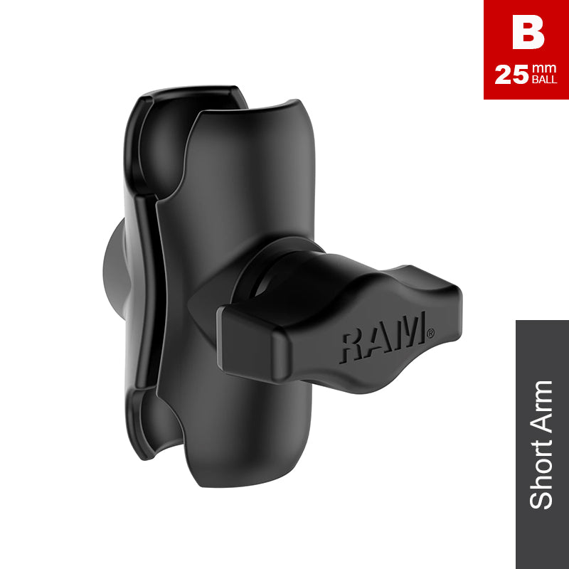 RAM Aluminium Double Socket Arm for 1" Balls