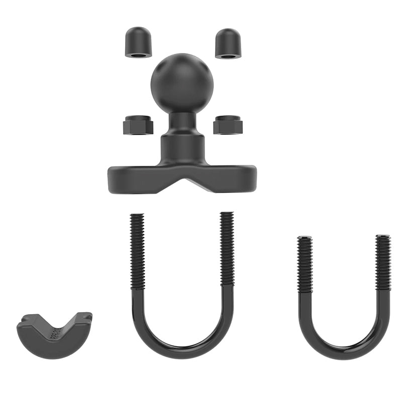 RAM 13mm-32mm U-Bolt Handlebar & Rail Base 1" Ball