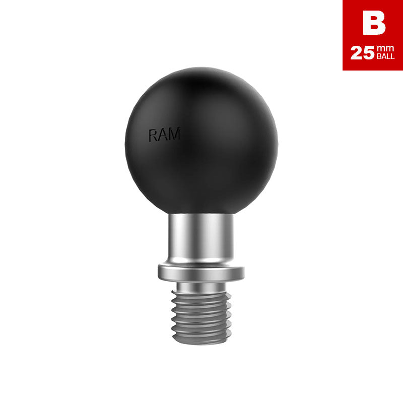 RAM M10 x 1.25 Male Threaded Base 1" Ball
