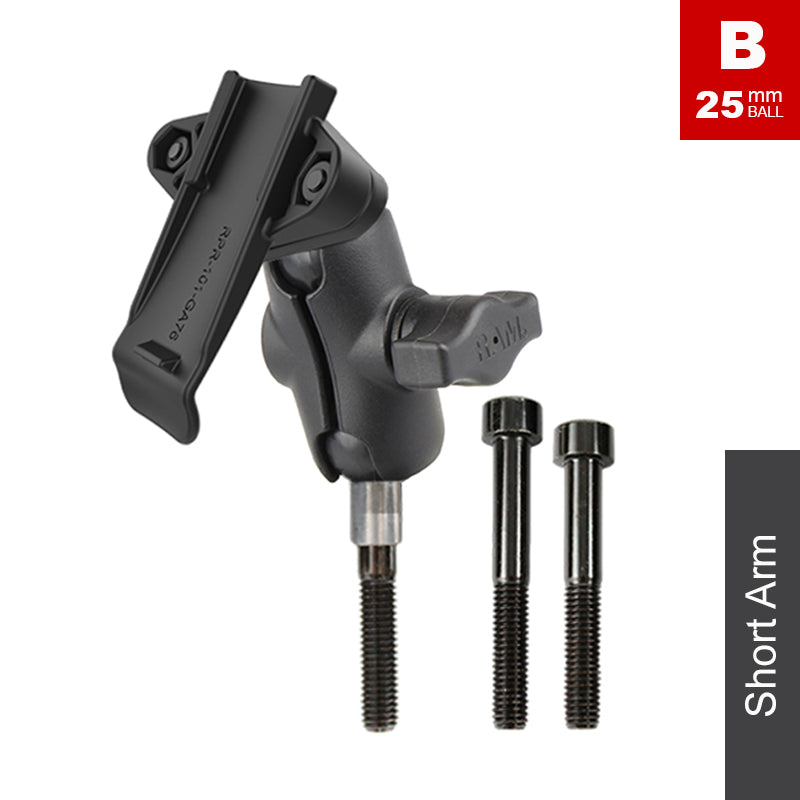 RAM M8 Handlebar Clamp Bolt Garmin Handheld GPS Spine Mount Kit