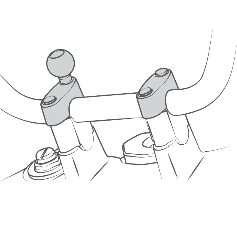 RAM Motorcycle M8 Handlebar Clamp Bolt Kit