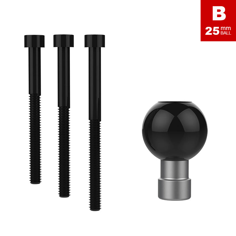 RAM M8 Motorcycle Handlebar Clamp Base 1" Ball