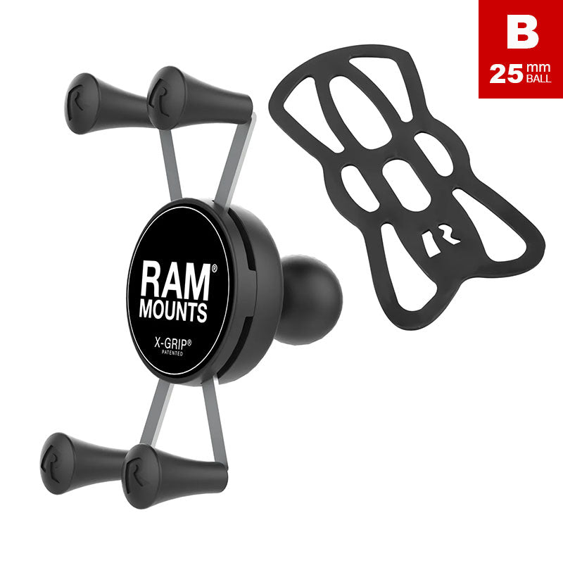 RAM X-Grip Universal Phone Holder 1" Ball