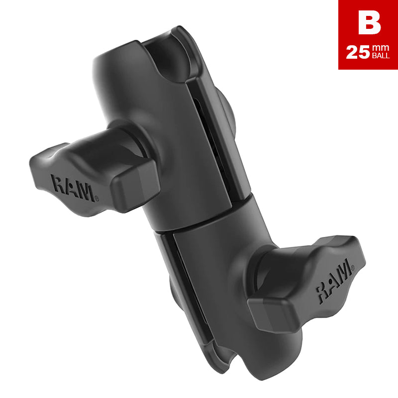 RAM Composite Double Socket Swivel Arm 1" Ball