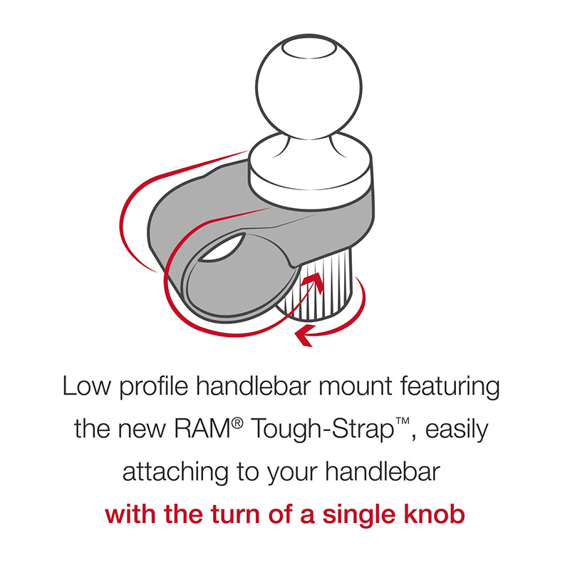 RAM Tough-Strap Handlebar GoPro Action Camera Mount Kit