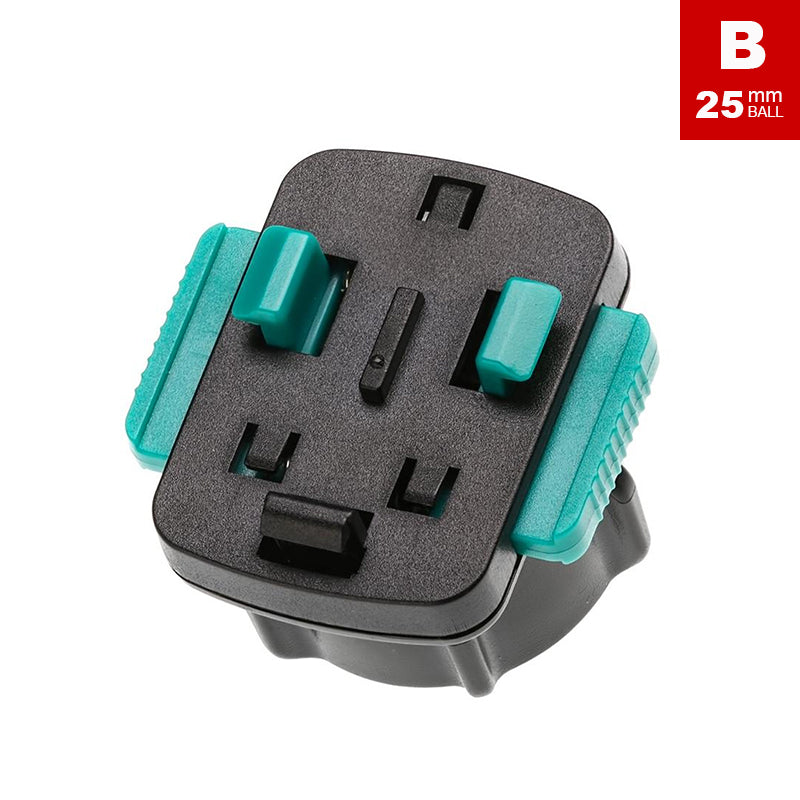 UA 25mm Ball Socket to 3 Prong Tough Case Adapter 1" Ball