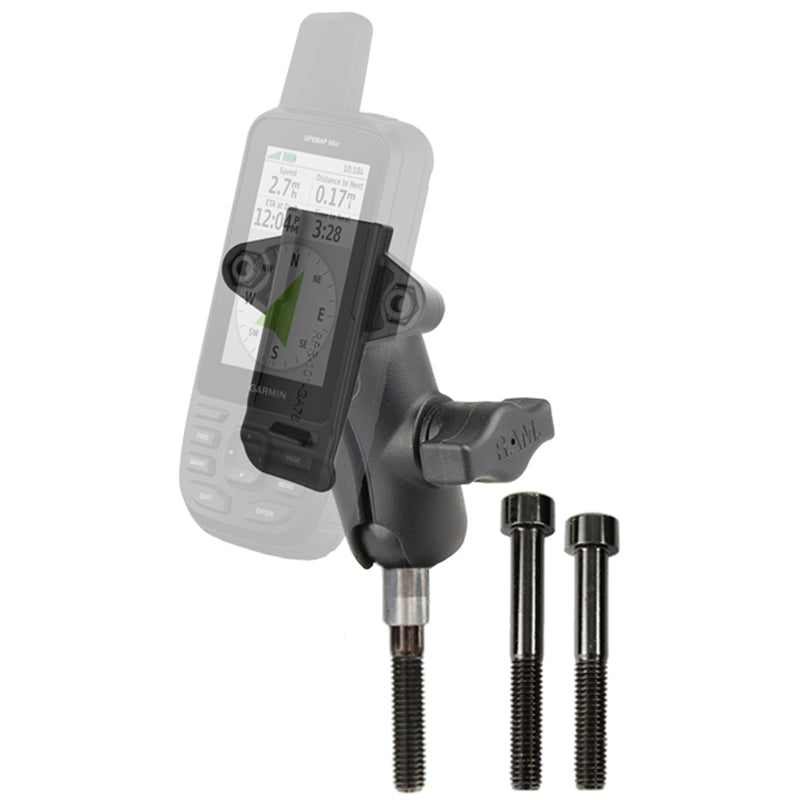 RAM M8 Handlebar Clamp Bolt Garmin Handheld GPS Spine Mount Kit