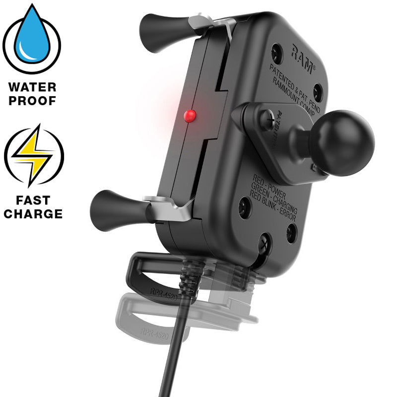 RAM Tough-Charge X-Grip 15W Waterproof Wireless Charging Holder