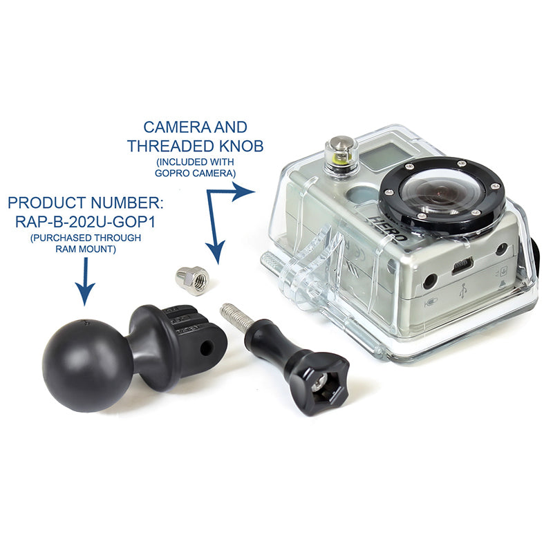 RAM GoPro Action Camera Ball Adapter 1" Ball