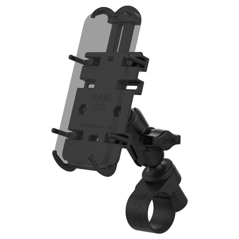 RAM Low Profile Tough-Strap Handlebar Quick-Grip Phone Mount Kit