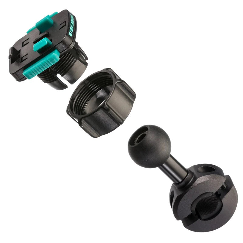 UA 25mm Ball 10-16mm Mirror Stem Mount & 3 Prong Tough Case Adapter Kit