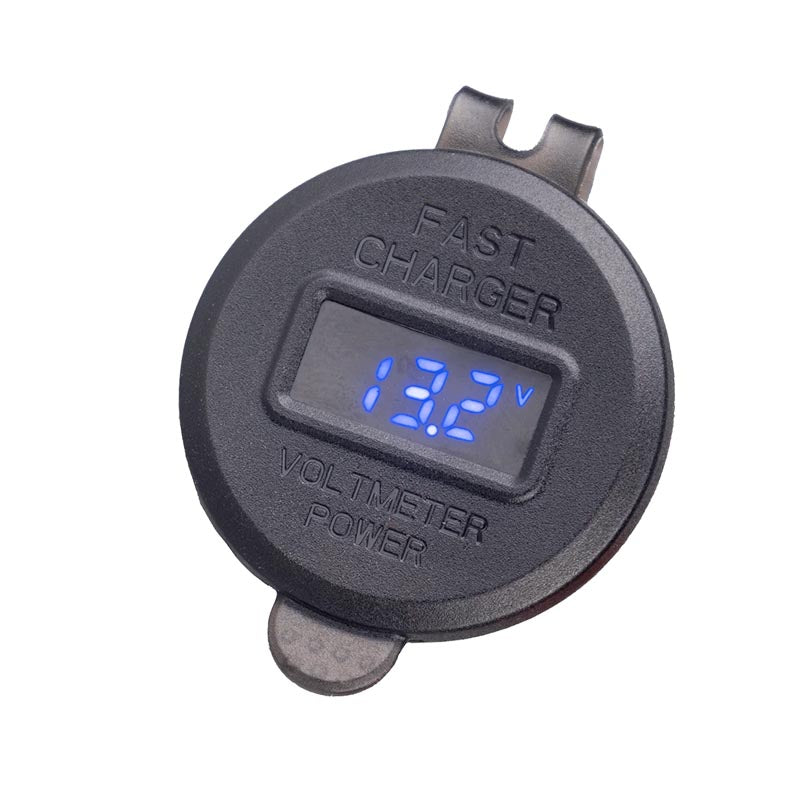 Rocky Creek Hella DIN Dual USB-C & USB-A Adapter with Voltmeter