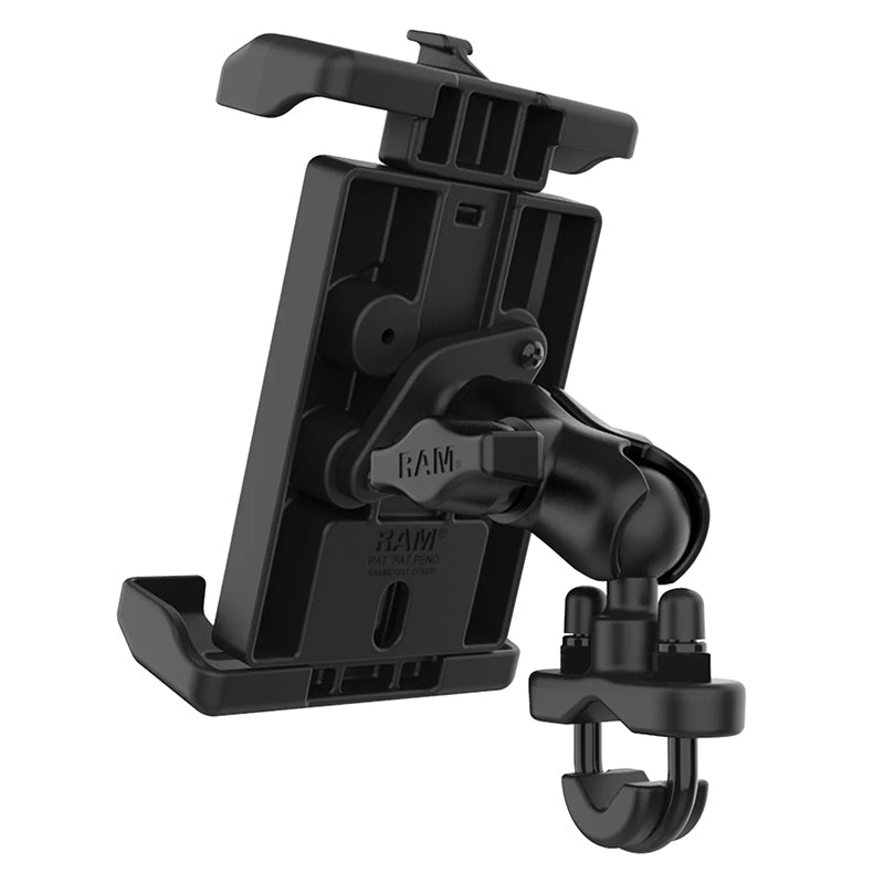 RAM 13-32mm U-Bolt Handlebar Rail Quick Grip Pro XL Phone Kit 1" Ball