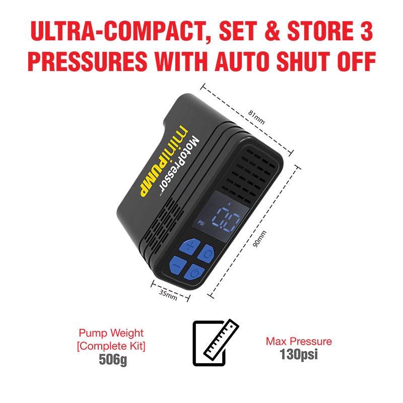 Rocky Creek MotoPressor MiniPump Puncture Repair Tool Combo
