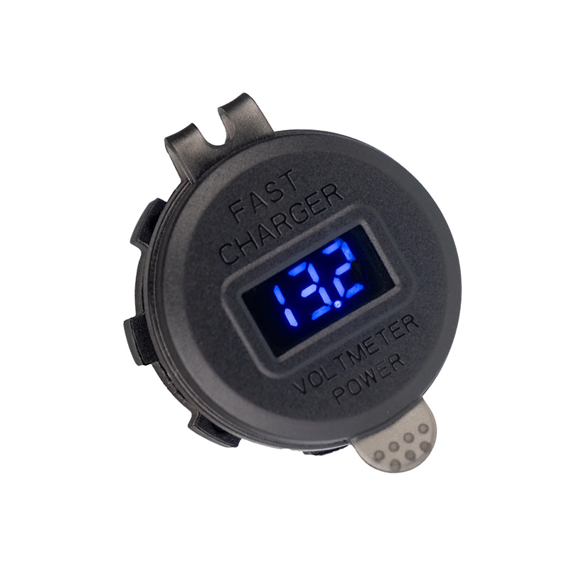Rocky Creek Surface Mount Dual USB-C & USB-A Adapter with Voltmeter