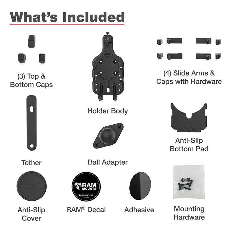 RAM Quick-Grip Pro Phone Holder 1" Ball
